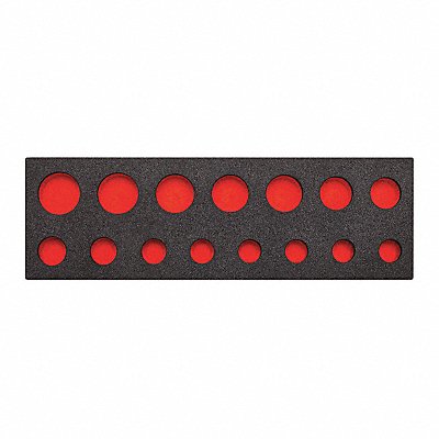 Black/Red Tool Storage Foam Inserts Poly MPN:J74114F