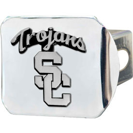 University of Southern California - 3-D Chrome Hitch Cover 3-3/8