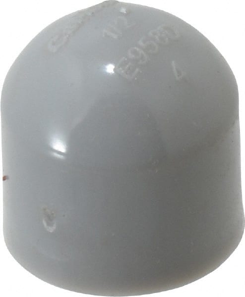 Conduit End Cap: For Rigid, Polyvinylchloride, 1/2