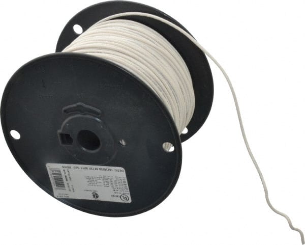 18 AWG, 16 Strand, White Machine Tool Wire MPN:411010501