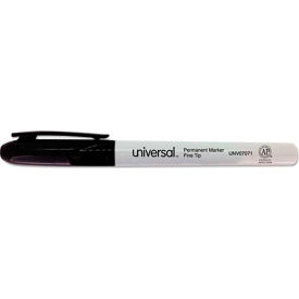 Universal Pen Style Permanent Markers Fine Point Black Dozen UNV07071