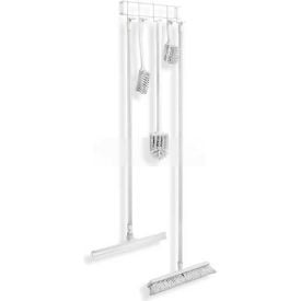 Horizon Manufacturing Utility/Sanitation Hook Rack White 17-1/4