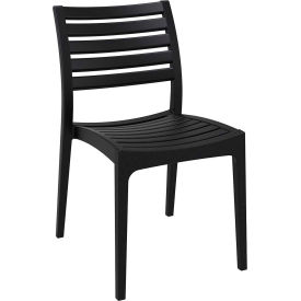 Siesta Ares Outdoor Dining Chair Black - Pkg Qty 2 ISP009-BLA