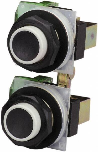 Push-Button Switch: 30 mm Mounting Hole Dia, Maintained (MA) MPN:9001SKRU11