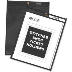 C-Line Products Shop Ticket Holders Stitched One Side Clear 9 x 12 25/BX 45912