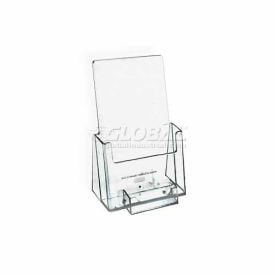 Approved 252922-50PK Countertop Tri-Fold Brochure Holder W/ Card Pocket - Pkg Qty 50 922-50PK252