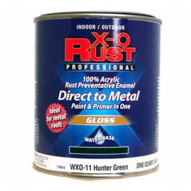 X-O Rust Anti-Rust Enamel Gloss Finish Hunter Green Quart - 176814 176814