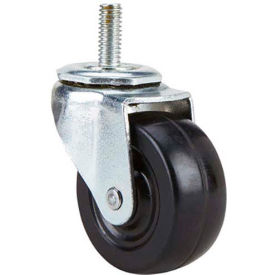 Fairbanks Light/Medium-Duty Stem Swivel Caster S-11-02-2-HR - Hard Rubber 2