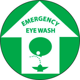 Walk On Floor Sign - Emergency Eye Wash WFS5