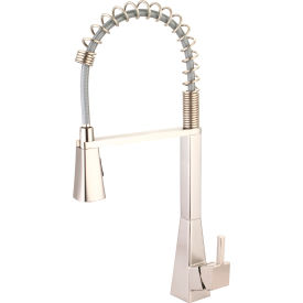 Olympia i3 K-5070-BN Single Lever Pre-Rinse Spring Pull-Down Kitchen Faucet PVD Brushed Nickel K-5070-BN