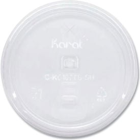 Karat® Cold Cup Lids Strawless Sipper Fits 32 oz. Cups Clear 1000/Carton C-KC107TS-SH