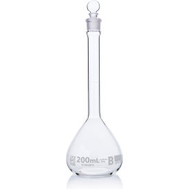 Flask Volumetric  Globe Glass Class B To Contain (TC) ASTME288 200mL 6/Box 8250200