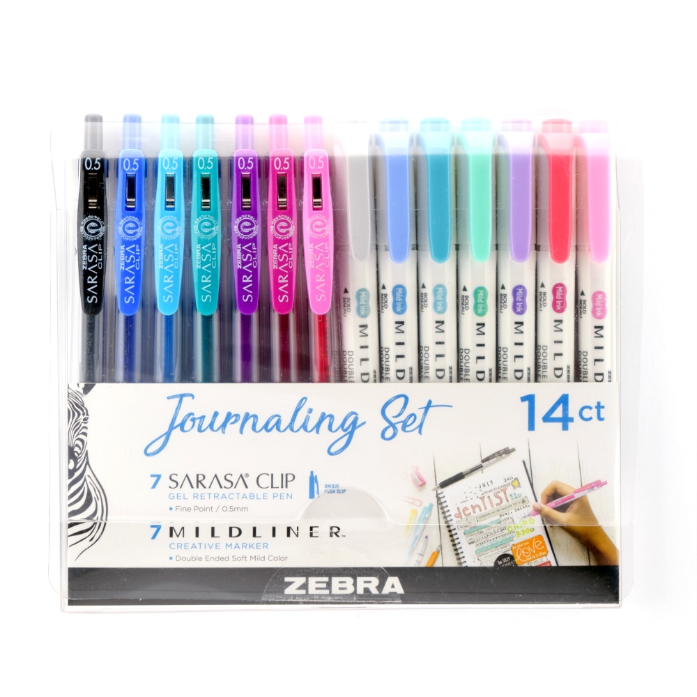 Zebra Pen SARASA/MILDLINER 12-Piece Creative Bundle Journaling Set, Assorted Sizes, Assorted Ink Colors (Min Order Qty 3) MPN:10014