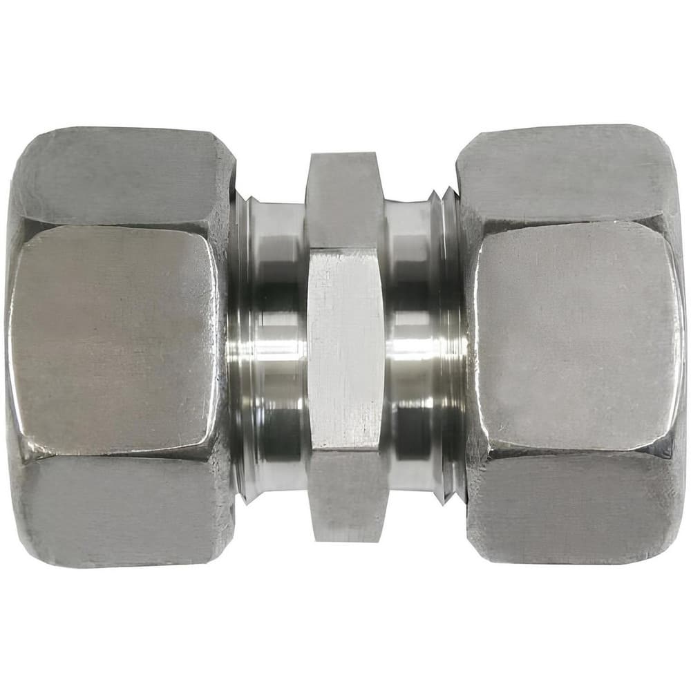 Metal Compression Tube Fittings, Fitting Type: Straight , Material: Stainless Steel , End Connections: Tube OD , Thread Size (mm): MF24x1.5  MPN:D2403-S16-S16-S