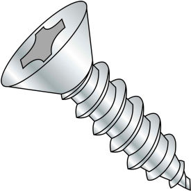 #6 x 1-1/2 Phillips Flat Self Tapping Screw Type AB Fully Threaded Zinc Bake - Pkg of 6000 0624ABPF