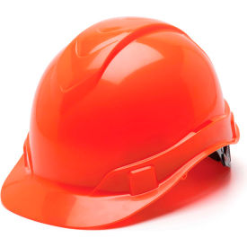 Ridgeline Cap Style Hard Hat Hi-Vis Orange 4-Point Ratchet Suspension - Pkg Qty 16 HP44141