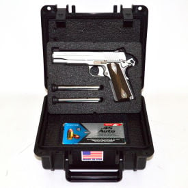 Quick Fire Pistol Case with 1911 Inserts QF300BK0S Watertight 10-11/16