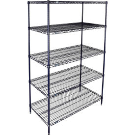 Nexel® 5 Shelf Nexelon® Blue Wire Shelving Unit Starter 30