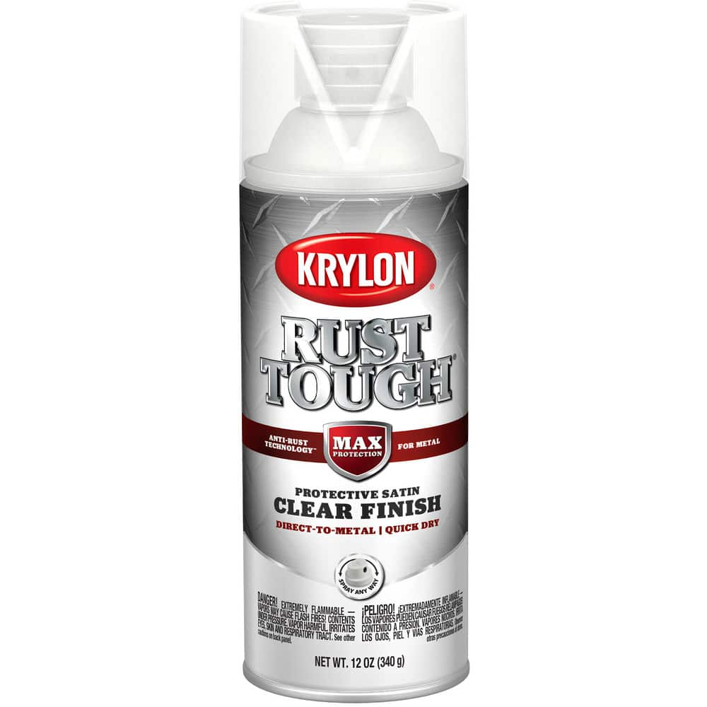 Spray Paints, Product Type: Rustproof Enamel , Type: Rust Preventative Enamel Spray Paint , Color: Crystal Clear , Finish: Satin , Color Family: Clear  MPN:K09272008