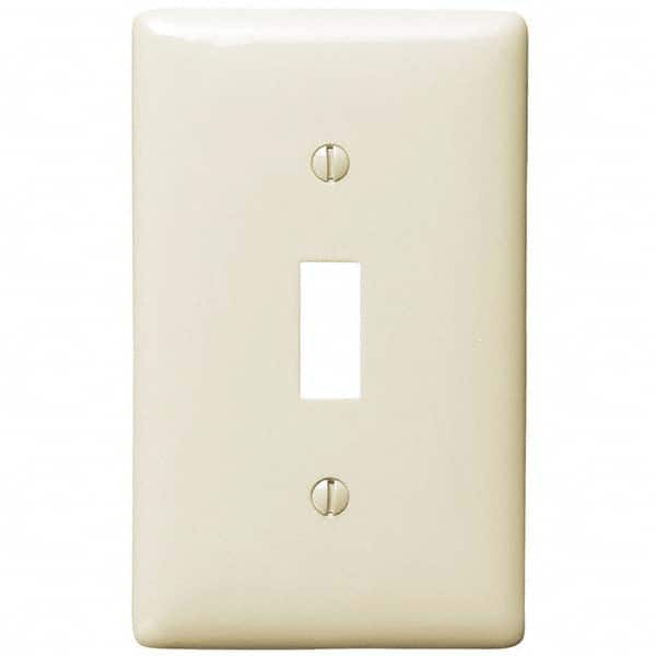 Wall Plates, Wall Plate Type: Switch Plates , Color: Light Almond , Wall Plate Configuration: Toggle Switch , Material: Thermoplastic , Shape: Rectangle  MPN:P1LA