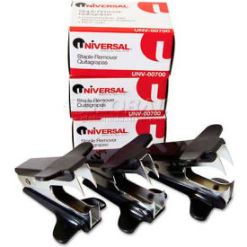 Universal Jaw Style Staple Remover Black 3 per Pack UNV00700VP***