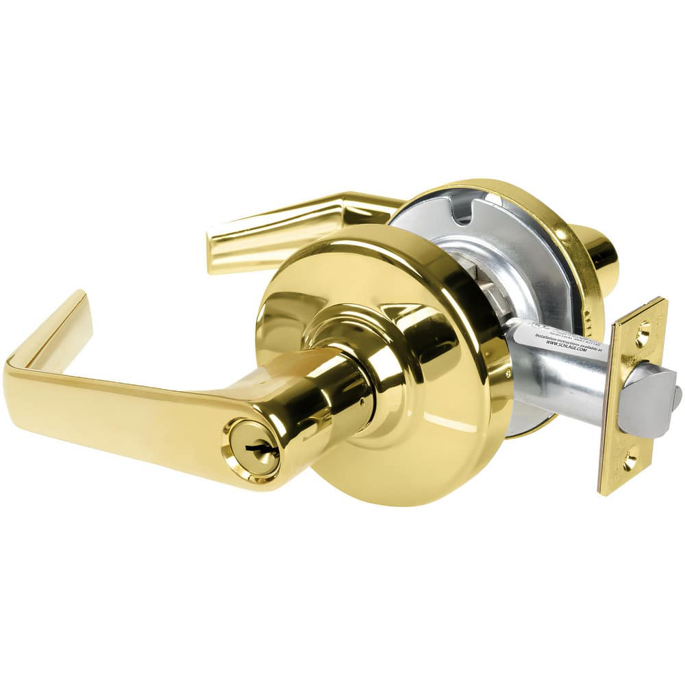 Lever Locksets, Lockset Type: Entrance , Key Type: Keyed Different , Back Set: 2-3/4 (Inch), Cylinder Type: Conventional , Material: Metal  MPN:ND53PD RHO 622