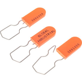 GoVets™ Padlock Seal With Wire Hasp Orange 1000/Pack 485OR670