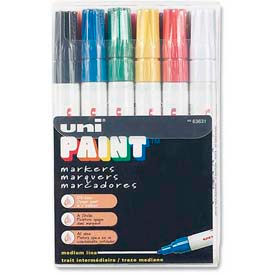 Sanford® Uni Paint Marker Oil-Based Medium Assorted Ink 12/Set 63631