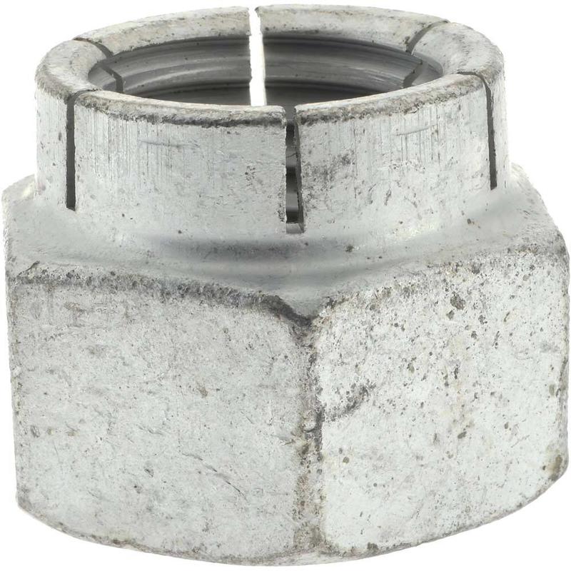 Hex Lock Nut: Expanding Flex Top, 1-8, Grade 2 Steel, Cadmium-Plated MPN:440011