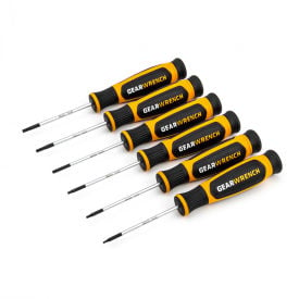 Gearwrench® 6 Piece Torx® Mini Dual Material Screwdriver Set 80056H