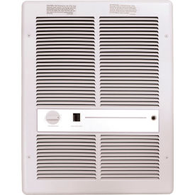 TPI Fan Forced Wall Heater With Summer Fan Switch H3317T2SRPW - 4800W 240V White H3317T2SRPW