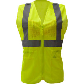 GSS Safety 7803 Class 2 Ladies Hi-Vis Safety Vest Lime S/M 7803-S/M