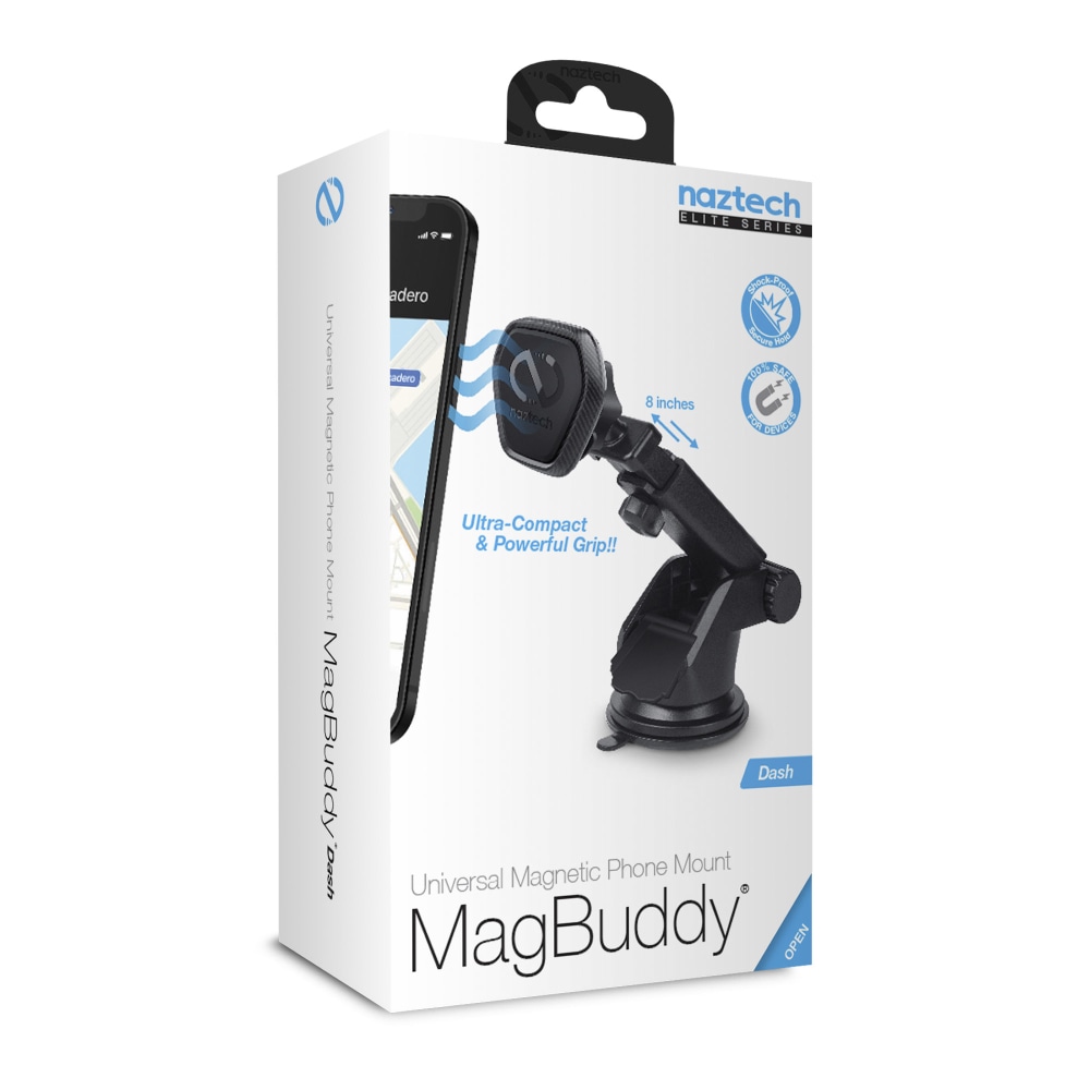 Naztech MagBuddy Elite Dash Mount, Black (Min Order Qty 5) MPN:15476