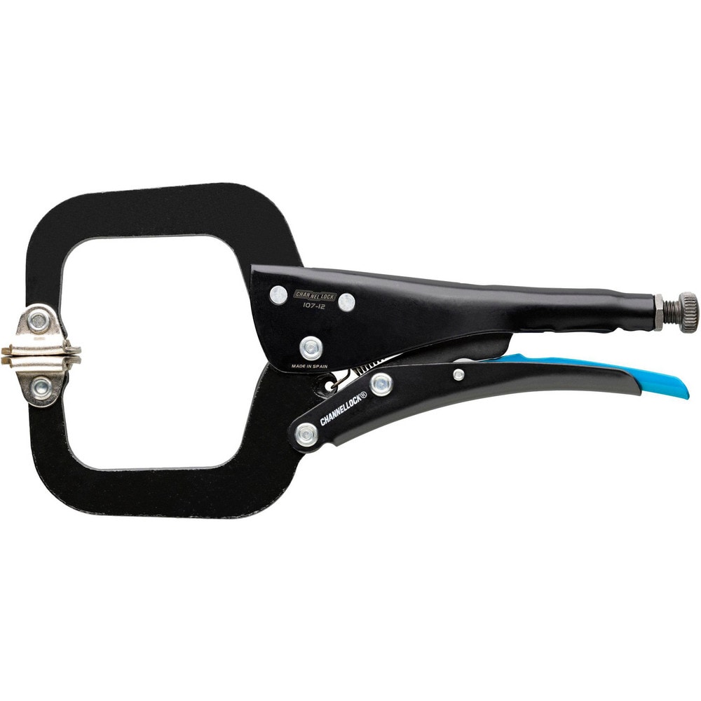 Locking Pliers, Jaw Texture: Smooth , Jaw Style: C-Clamp, Locking , Overall Length Range: 12