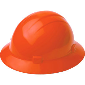 ERB® Americana® Full Brim Safety Helmet 4-Point Slide-Lock Suspension Orange - Pkg Qty 12 WEL19203OR