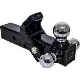 Buyers Products Tri-Ball Hitch with Pintle Hook and Chrome Towing Balls 2-1/2in Receiver - 1802280 1802280