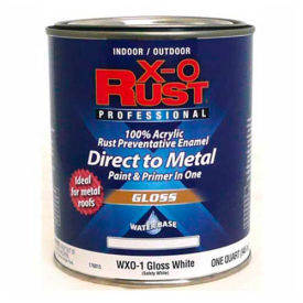 X-O Rust Anti-Rust Enamel Gloss Finish Safety White Quart - 176815 176815