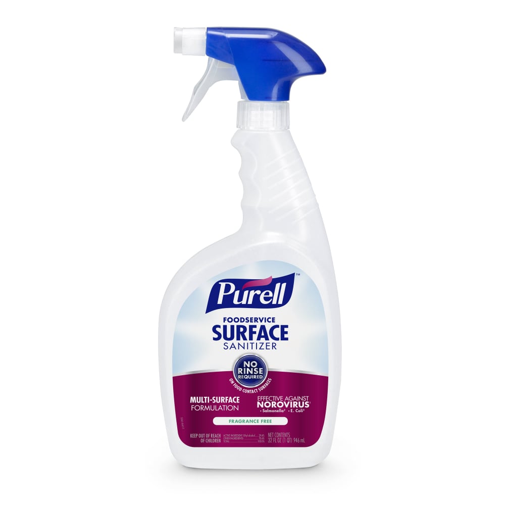 Purell Food Service Surface Sanitizer, Unscented, 32 Oz Bottle (Min Order Qty 7) MPN:3341-12EA