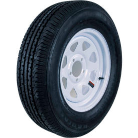 Hi-Run Trailer Tire Assembly ST225/75R15 10PR ST100 15X6 6-5.5 White Wheel (8SP) ASR1205