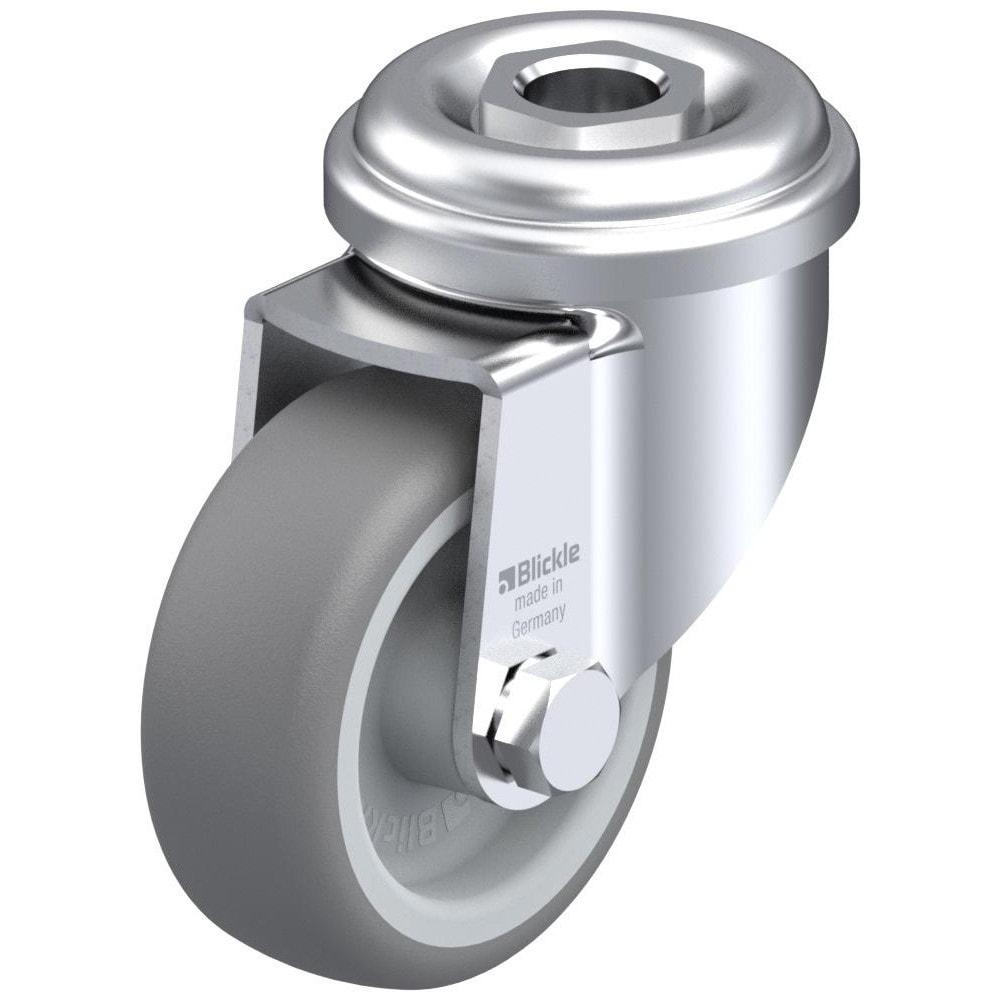 Standard Casters, Mount: Hollow Kingpin , Caster Type: Swivel , Brake Type: No Brake , Bearing Type: Plain Bore , Style: Plain Bore  MPN:381640