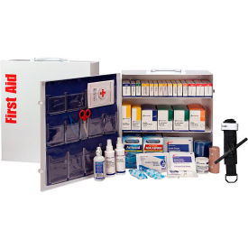 First Aid Only 3 Shelf First Aid Cabinet 100 Person ANSI Compliant Class B 91340