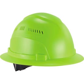 Ergodyne® Skullerz® 8968 Lightweight Full Brim Hard Hat Vented Class C Lime 60228