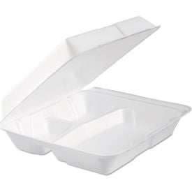 Dart® 3-Comp. Hinged Lid Container 9-5/16