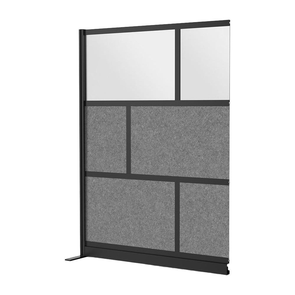 Office Cubicle Partitions, Office Cubicle Partition Type: Modular Wall Room Divider , Color: Black, Gray, Frosted , Material: Aluminum  MPN:MW-5370-XCGB