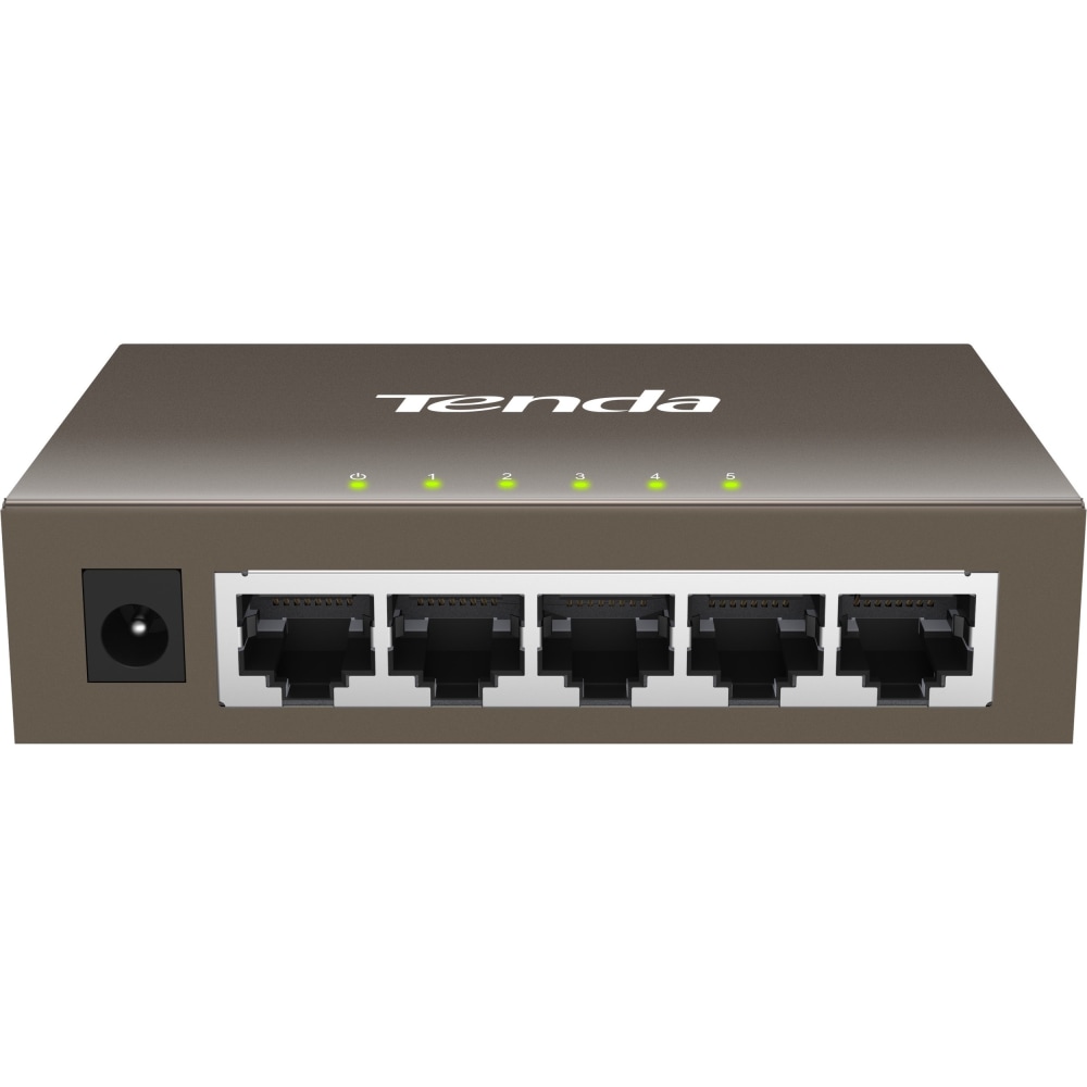 Tenda 5-Port Gigabit Desktop Switch - 5 Ports - Gigabit Ethernet - 10/100/1000Base-T - 2 Layer Supported - Twisted Pair - Wall Mountable, Desktop (Min Order Qty 3) MPN:TEG1005D