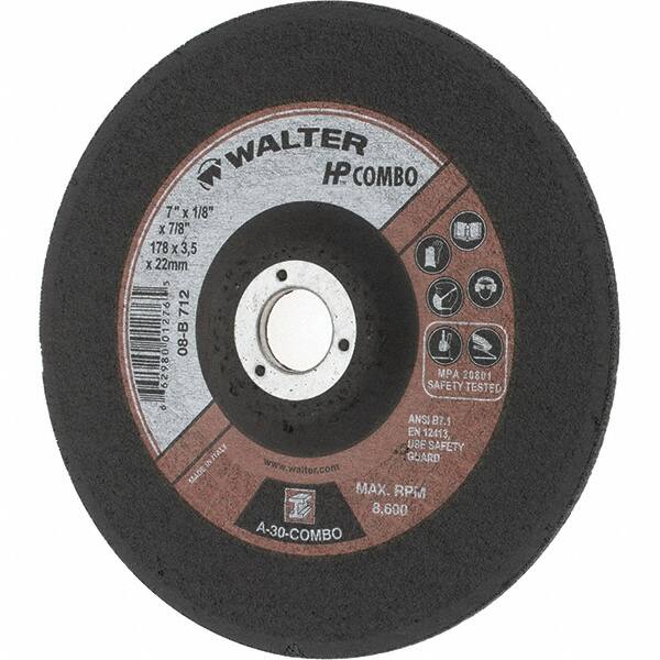 Depressed Grinding Wheel:  Type 27,  7