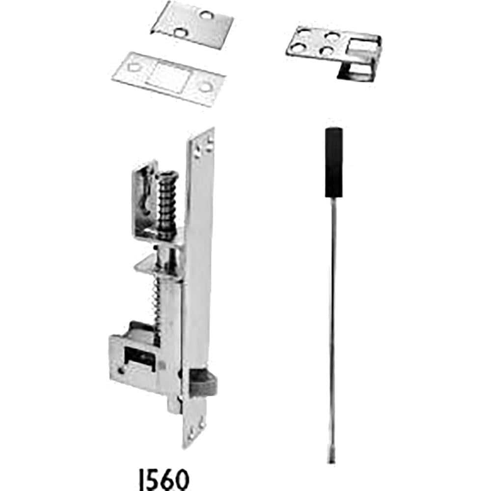 Slide Bolts, Bolt Type: Flush Bolt , Length (Inch): 3.5 in , Material: Metal , Finish: Satin Chrome , Bolt Diameter: 0.375in  MPN:1560-626