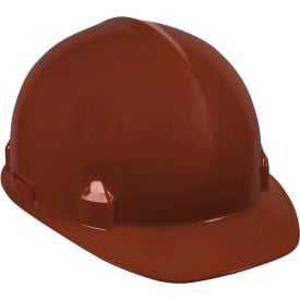 Jackson Safety® SC-6 Cap Style Hard Hat 4-Point Ratchet Suspension Brown Pack of 12 14836