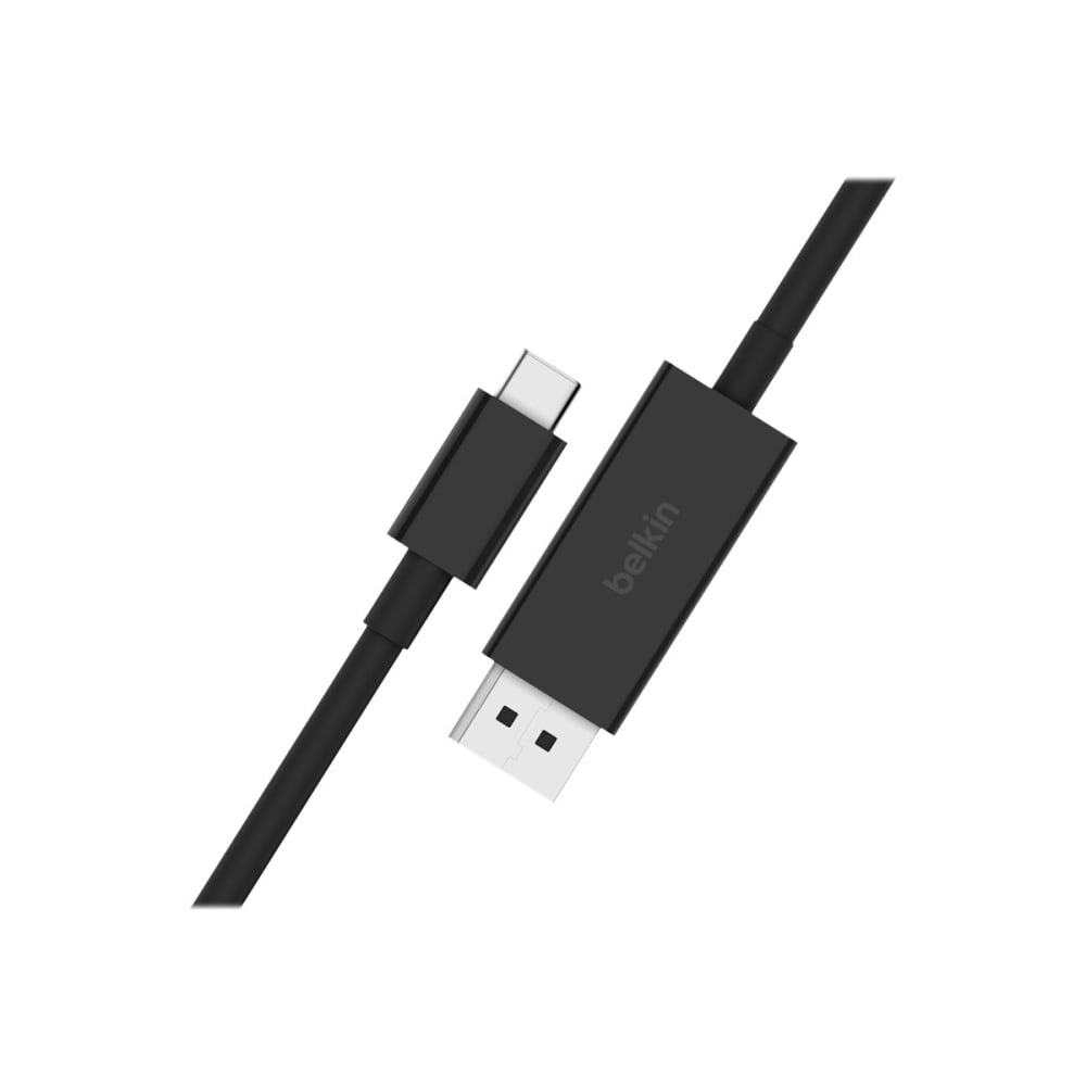 Belkin CONNECT - Adapter cable - 24 pin USB-C (M) to DisplayPort (M) - DisplayPort 1.4 - 6.6 ft - 4K support, 8K support - black (Min Order Qty 2) MPN:AVC014BT2MBK