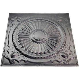 Great Lakes Tin Toronto 2' X 2' Nail-up Tin Ceiling Tile in Argento - T59-07 T59-07